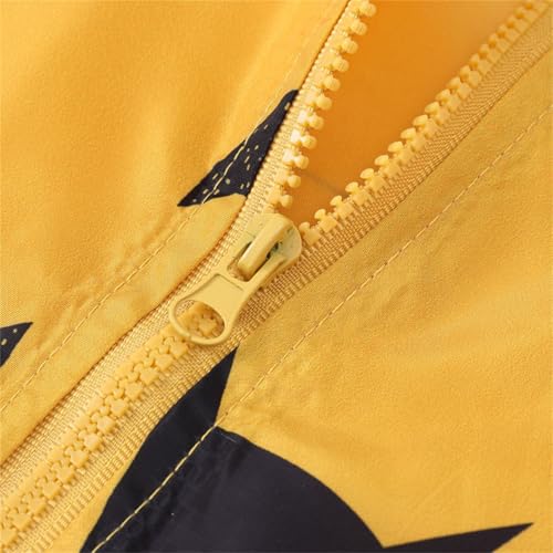 Baby Girls Raincoat Hooded Zipper Flower Print Jacket Toddler Windproof Lightweight Raincoat with Pocket3