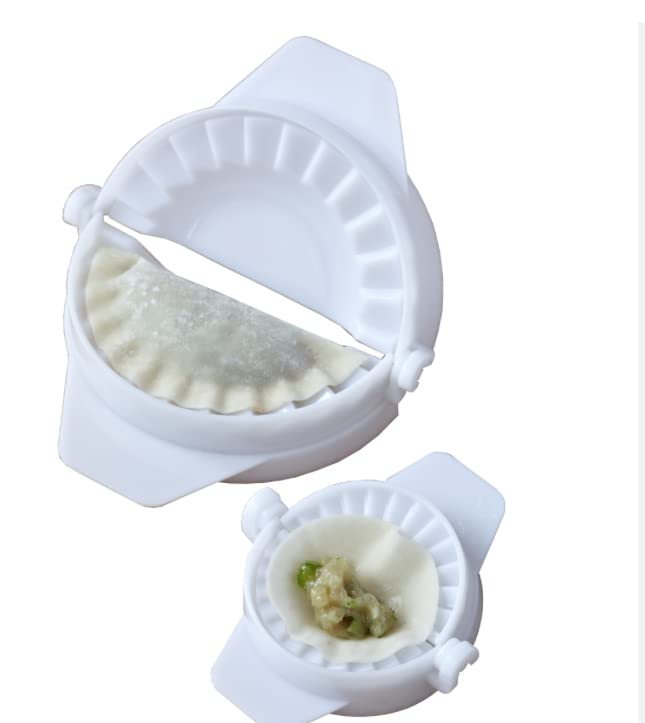 MARKQ Dumpling Dough Press Mould, 2 pcs Dumpling maker machine for Pierogi, Ravioli, Calzone Empanadas Mold Press