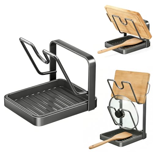 Yogkuse Kitchen Pot Lid Storage Rack,Pot Lid Holder With Removable