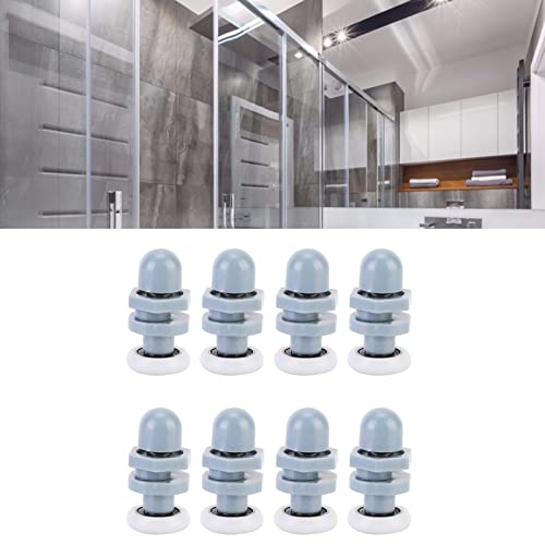 8 Stück 20mm Duschtürrollen, Kunststoff Duschtür Rollen, Ersatzrollen Für Duschtüren, Für Duschrundtüren Und Schiebetüren, Duschkabinentür, Halbkreis Türen