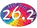 26.2 Tie-Dyed Oval Magnet