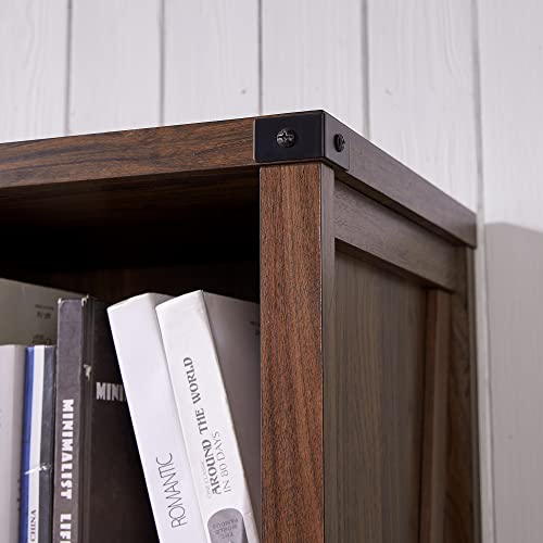 Jxqtlingmunarrowstoragecabinet5shelfbookshelfbookcacepantrycabinetfarmhousestoragecabinetwithdoorsandadjustableshelvesforlivingroombedroomkitchenbrown  Urban Country Home Decor Jxqtlingmu narrow storage cabinet 5 shelf bookshelf bookcace pantry cabinet farmhouse storage cabinet with doors and adjustable shelves for living room bedroom kitchen brown  urban country home decor