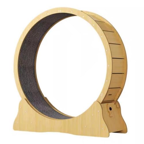 JoFistキャットホイール 猫ホイール 猫ランニングホイール 直径100cm 運動不足解消 猫のおもちゃ 爪研ぎ 低騒音 静音ローラー 室内 らくらく組立式 (M 91×36×98CM)