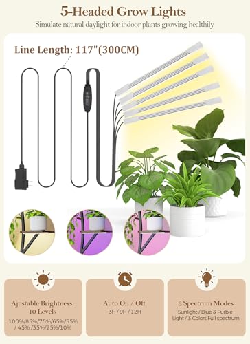 Image of Plant Stand Indoor with Grow Lights 2 Pack Plant Stands Indoor 8 Tiered 64 inch Tall Plant Shelf for Indoor Growing Multiple Corner Metal Flower Holder Home Decor Display Shelves for Living Room Patio