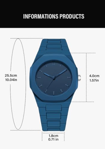 Image of Shocknshop Minimalist Creative Sketch Design Black Analog Plastic Chain Strap Wrist Watch for Men Boys -WCH375