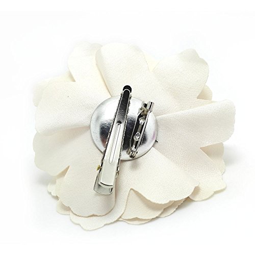 Camellias Flower Hair Clip and Brooch Pin 1 PCS(Cream) (A74)2