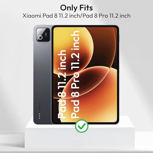 Image of Robustrion Cover for Xiaomi Pad 8 /8 Pro Case, Trifold Flip Case Cover for Xiaomi Mi Pad 8 /8 Pro 11.2 inch, Support Auto Sleep Wake - Eiffel
