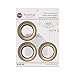 Dritz NR-714 Curtain Grommets 8 Pack 1-9/16in, 1-9/16-Inch, Matte Gold
