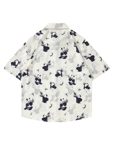 T-shirt homme col chemise style chinois à manches courtes ample décontracté