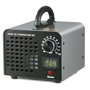 VEVOR Générateur d'Ozone Purificateur d'Air 36000 mg/h Générateur O3 pour Éliminer les Odeurs Commercial Industriel 115 W Grande Capacité Minuterie 0-120 min pour Chambres Voitures Animaux Domestiques