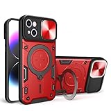 LENGRACE Coque pour Xiaomi Redmi Note 12S 4G Rotation Support Magnétique Etui,Couvercle Coulissant...