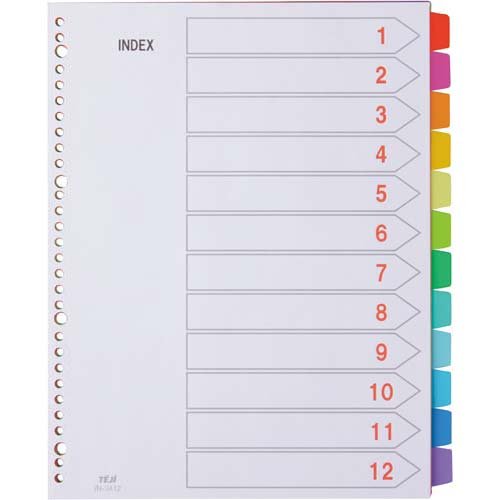 Amazon | テージー カラーインデックスPP A4縦30穴12山