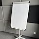 D.RECT 1 x Flipchart-Block, Blanko, Weiss, 80 g/qm Papier, 650x1000, 5 Fach Lochung, Block mit 20 Blatt