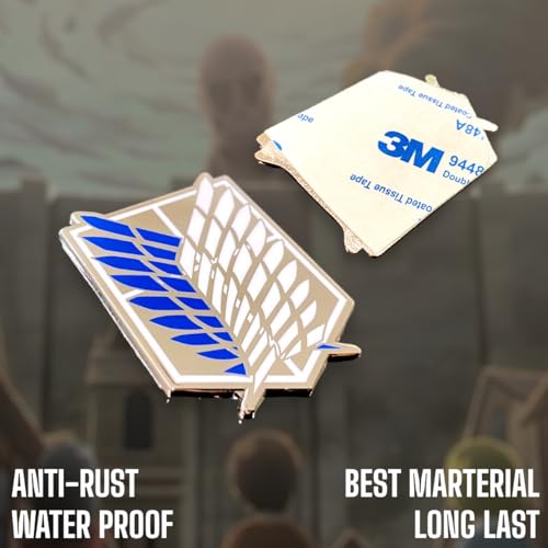 Image of Anime Metal Sticker Anime Emblem Anime Metal Sticker for car and Laptop for Phone (Wings of Freedom)