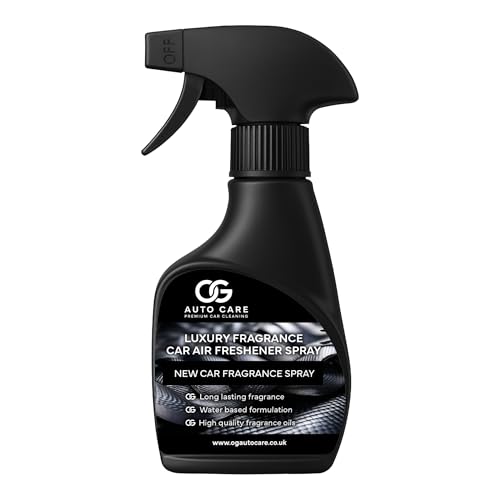 OG Auto Care New Car Fragrance Spray 250 ml Car Air Freshener For men Strong Long-Lasting Quick-Dry Non-Aerosol Air Freshener UK Brand