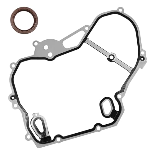 Image of Timing Cover Gasket Set Replace# 24435052 TCS46079 Compatible with 2002-2016 GMC Terrain, Chevy Equinox Malibu Cobalt HHR, Buick Regal Fit for 2.0L 2.2L 2.4L Engines, Timing Chain Gasket