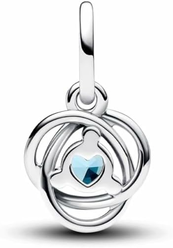 PANDORA Moments Eternity Circle Dangle Charm - Sterling Silver Charm with Man-Made Crystal & Cubic Zirconia - Jewelry for Women - Includes Gift Box - Image 2