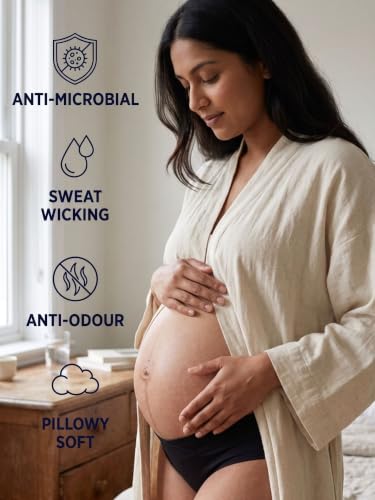 Image of Inner Sense Organic Cotton Bamboo Maternity Panties After Delivery