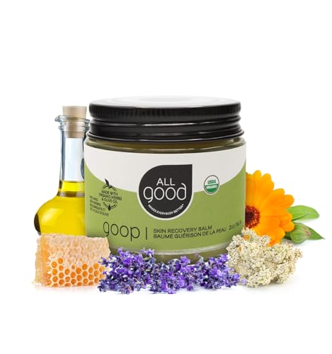 All Good Makes Everything Better All Good Goop - Organic Skin Relief Balm & Ointment w/Calendula for Dry Skin, Scars, Eczema, Diaper Rash, Bug Bites, Burns, Chapped Lips - Safe for Baby & Sensitive Skin (2 oz)