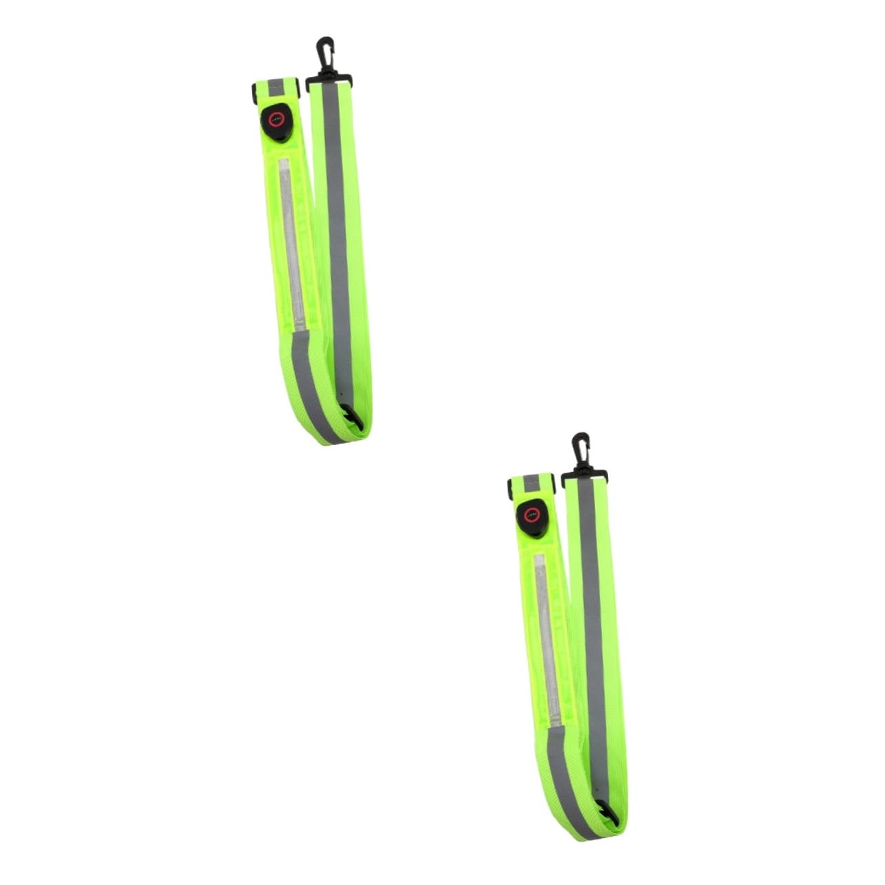 ifundom Cinturón Reflectante Ajustable para Correr y Actividades Nocturnas Banda de Alta Visibilidad para Senderismo y Equipamiento de Recargable