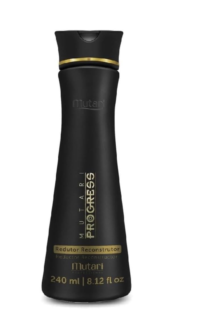 MUTARI Brazilian Keratin Hair Treatment Blowout Complex Reductor Reconstructor 8.12oz | Progressive Hair Straightening, Smoothing System, Volume Reducer |100% Straight | Alisado El Pelo Brasileño