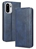 Topme Funda para OnePlus 15R 5G (6.83' Inches) Carcasa Caja Case Estuche, Caja de Teléfono de Cuero Elegante Ranura para Tarjetas con Textura.Azul