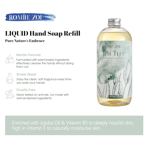 Romiie Zoi Liquid Hand Soap Refill, Tea Tree thumb #1