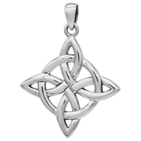 Moonlight Mysteries Witches Knot Pendant .925 Sterling Silver Celtic Wiccan Witchcraft Jewelry (1 inch) Cover