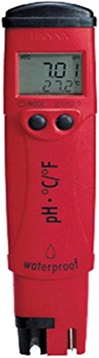 – Hanna Instruments HI98127 pH -pHep4 Pocket Tester with Replaceable Electrode Water Quality Tester, Red, 4.5 x 4.5 x 3.0 cm