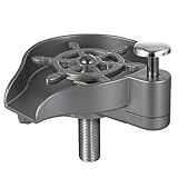 Enjuagador de tazas para fregadero, herramienta de limpieza de tazas de cocina, acero inoxidable, enjuague de lavado de botellas, para botellas de agua deportivas, tazas, frascos térmicos, tazas de