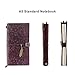 Refillable Leather Journal, Handmade Purple Leather Notebook with Bookmark for Men & Women, Vintage Leather Notepad Sketchbook Perfect for Writing, Gifts, Travelers (Purple, Standard)