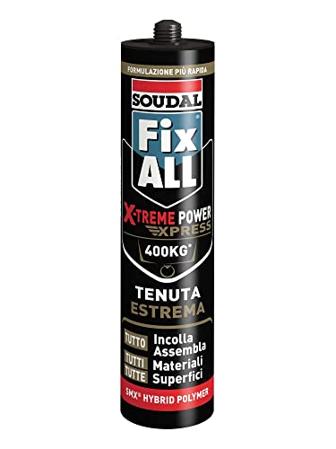 Soudal Fix All X-Treme Power Express - Epoxidharz Klebstoff - Flüssig - White, Black - Bau- und Metallindustrie, Innen- Außenanwendungen, DIY-Projekte