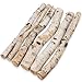 Uplama 6Pack Small Birch Logs for Fireplace Unfinished Wood Crafts DIY Home Decorative Burning,Fireplace Log Set (0.78''-1.18'' Dia. x 12