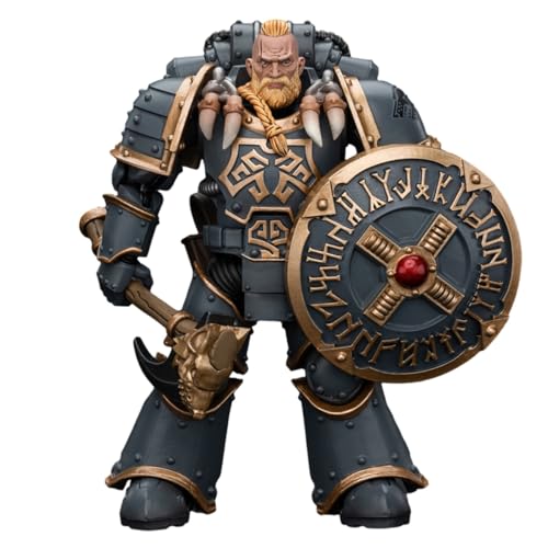 JOYTOY Warhammer 30K The Horus Heresy Space Wolves Grey Slayer Pack Grey Slayer 1, 1:18 Scale Action Figure Mecha Joy Toy Collection Model 4.7 inch