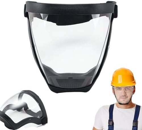 Máscara Facial Completa Multiusos, Máscara Facial Transparente Reutilizable Con Banda Ajustable, Mascarillas Protectora Facias Transparente Antivaho Para Soldadura De Perforación De Carpintería