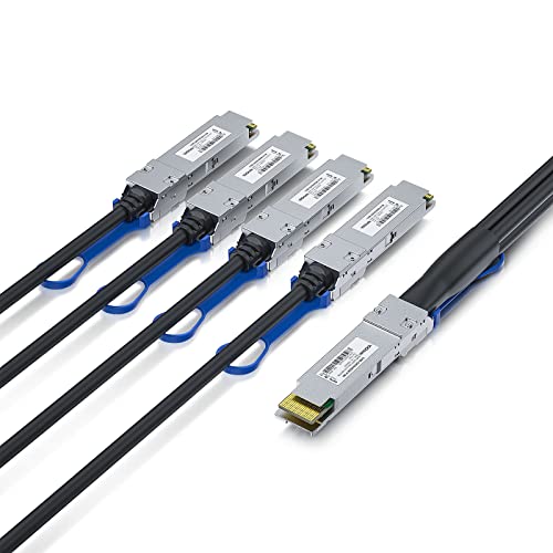 10Gtek 400G QSFP-DD to 4x 100G QSFP56 Copper DAC, 3m