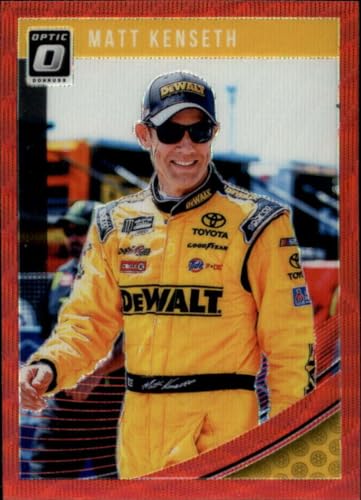 2019 Donruss Racing Optic Red Wave #39 Matt Kenseth DeWalt/Joe Gibbs Racing/Toyota Official Panini NASCAR Trading Card
