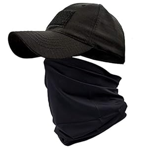 ehsbuy Camo Hats for Men with Cooling Neck Gaiter Baseball Caps Face Scarf Mask Army Tactical Military Hat Neck Tube Snoods for Running Hunting Camping Cycling Fishing Outdoor Sports