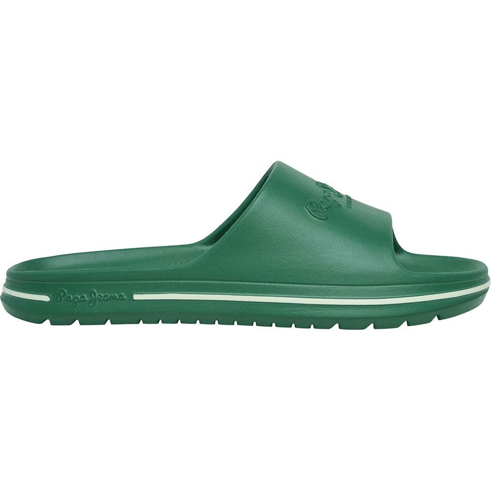 Pepe Jeans Men's Beach Slide M Shoes, Green(Sherwood Green), 7 UK