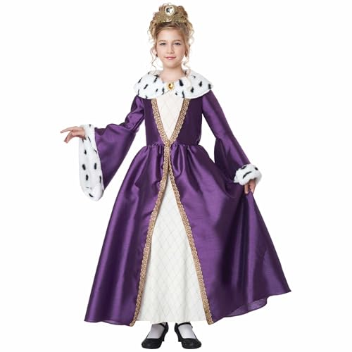 Disfraz completo niña talla M (8-10 años) color morado