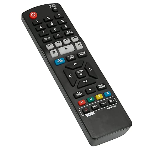 AKB73735801 Replaced Blue ray Player Remote fit for LG Blu-ray Disc DVD Player UP970 BP330 BP530 BP540 BP735 Bp735b BPM33 BPM54, Sub AKB73735806 AKB73896401