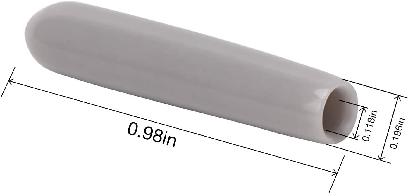 LUTER 100 pieces Dishwasher Rack Tine Prong Repair End Cover Caps Tip Caps Repair Tip Tine Kit Antirust?Gray