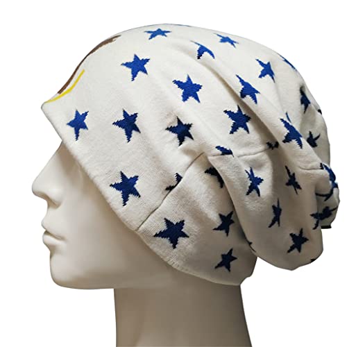 MYAYD Unisex Cotton Knit Hat cap headdress head wear accessories for Joe Kid Johnny Joestar Cosplay White3
