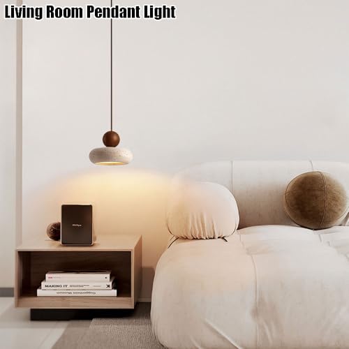 Source lumineuse LED en marbre sur cette suspension moderne chic - 2