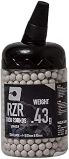 Nuprol Unisex's Airsoft RZR BB's Pellets, White, One Size