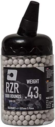 Nuprol Unisex's Airsoft RZR BB's Pellets, White, One Size