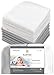 Kushies Baby Washcloths 12 Pack, Infant Washcloths, Ultra Soft Cloth Wipes, Bamboo Baby Washcloths in Grey/White, Baby Wash Cloth for Face & Body, Burp Cloths Unisex, Baby Muslin Washcloths Bulk Pack
