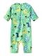 UV Kleidung Baby Jungen Badeanzug Kurzarm Kinder Einteiliger Dino Bademode Baby Schwimmanzug Jungen Rashguard 92 98/2-3 Jahre