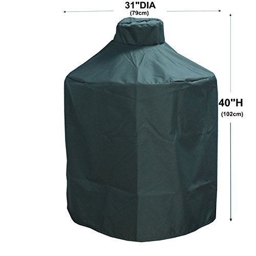 Mini Lustrous Cover for Large Big Green Egg, Heavy Duty Ceramic Grill Cover - Premium Outdoor Grill Cover with Durable and Water Resistant Fabric - Thumbnail 2