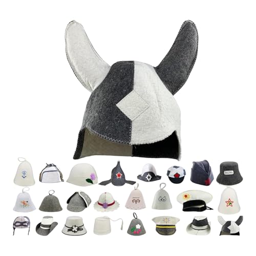 Bonnet viking pour sauna anti-surchauffe pour protéger la tête et les cheveux